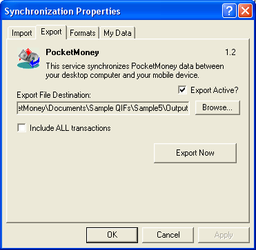 PocketMoney ActiveSync Plugin